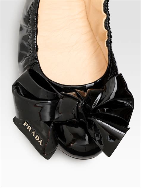 prada ballet flats with bow